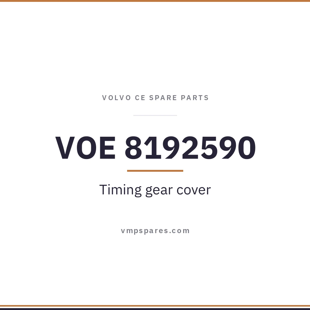 VOE 8192590 – Timing gear cover