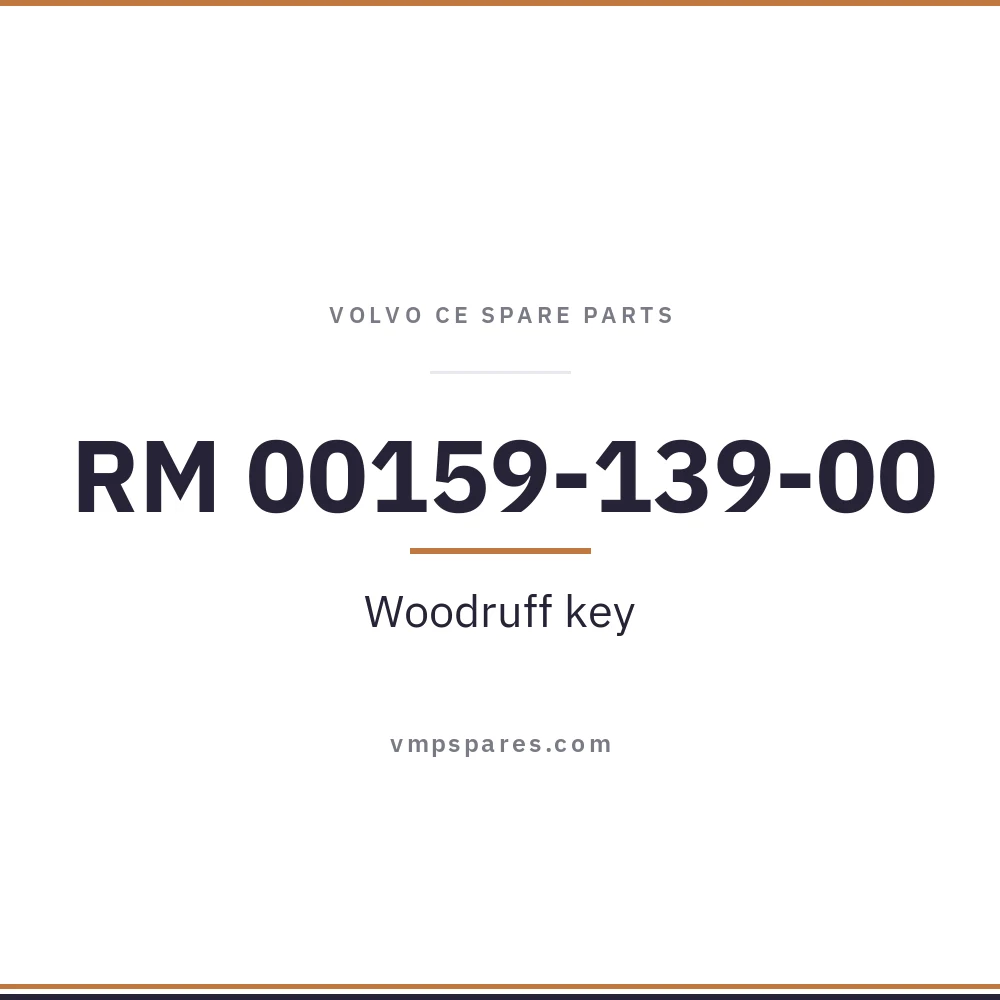RM 00159-139-00 – Woodruff key