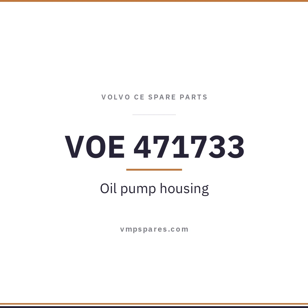VOE 471733 – Oil pump housing