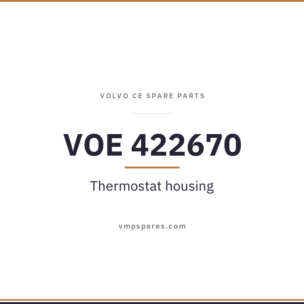 VOE 422670 – Thermostat housing