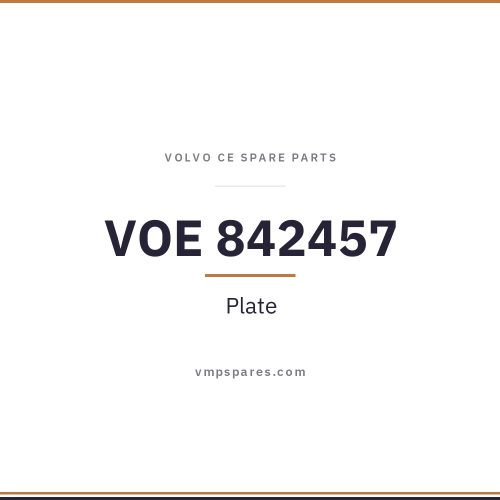 VOE 842457 – Plate