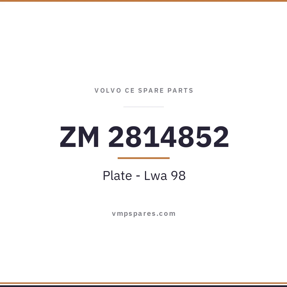 ZM 2814852 – Plate – Lwa 98