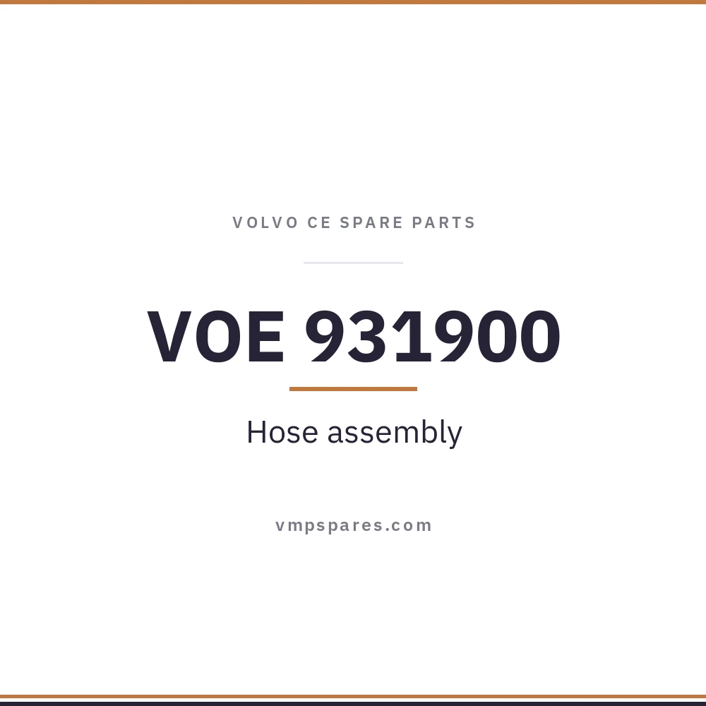 VOE 931900 – Hose assembly