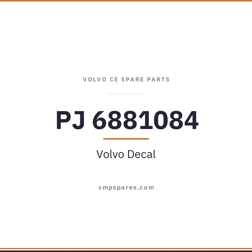PJ 6881084 – Volvo Decal
