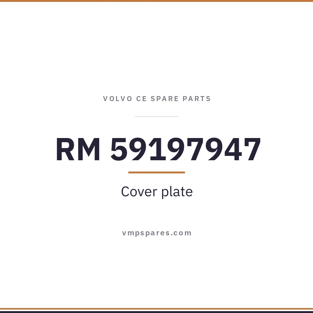 RM 59197947 – Cover plate