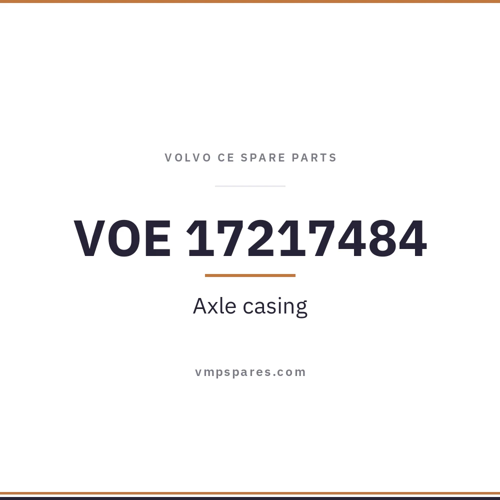 VOE 17217484 – Axle casing