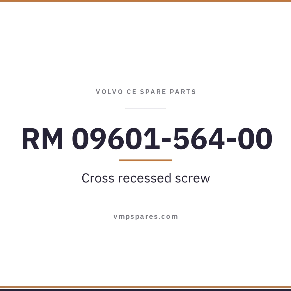 RM 09601-564-00 – Cross recessed screw