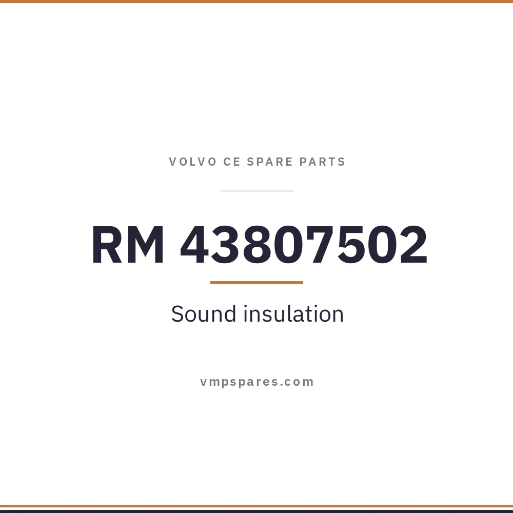 RM 43807502 – Sound insulation