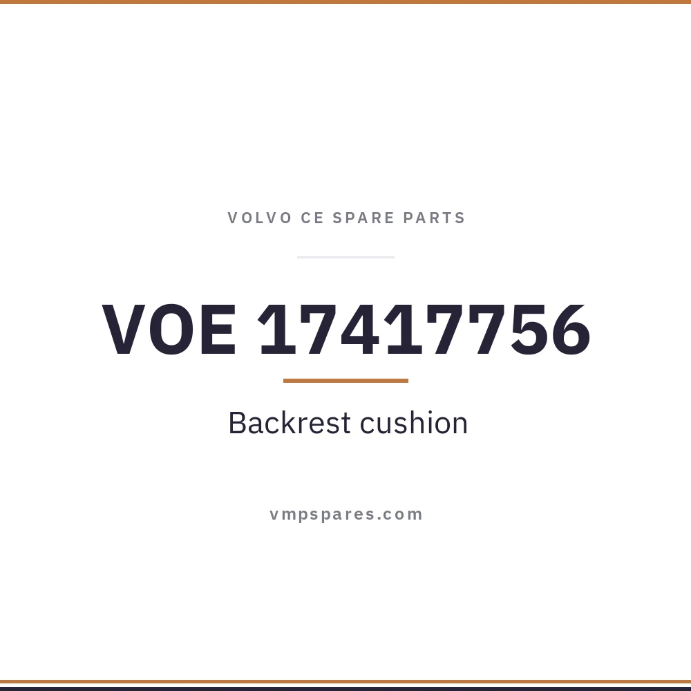 VOE 17417756 – Backrest cushion