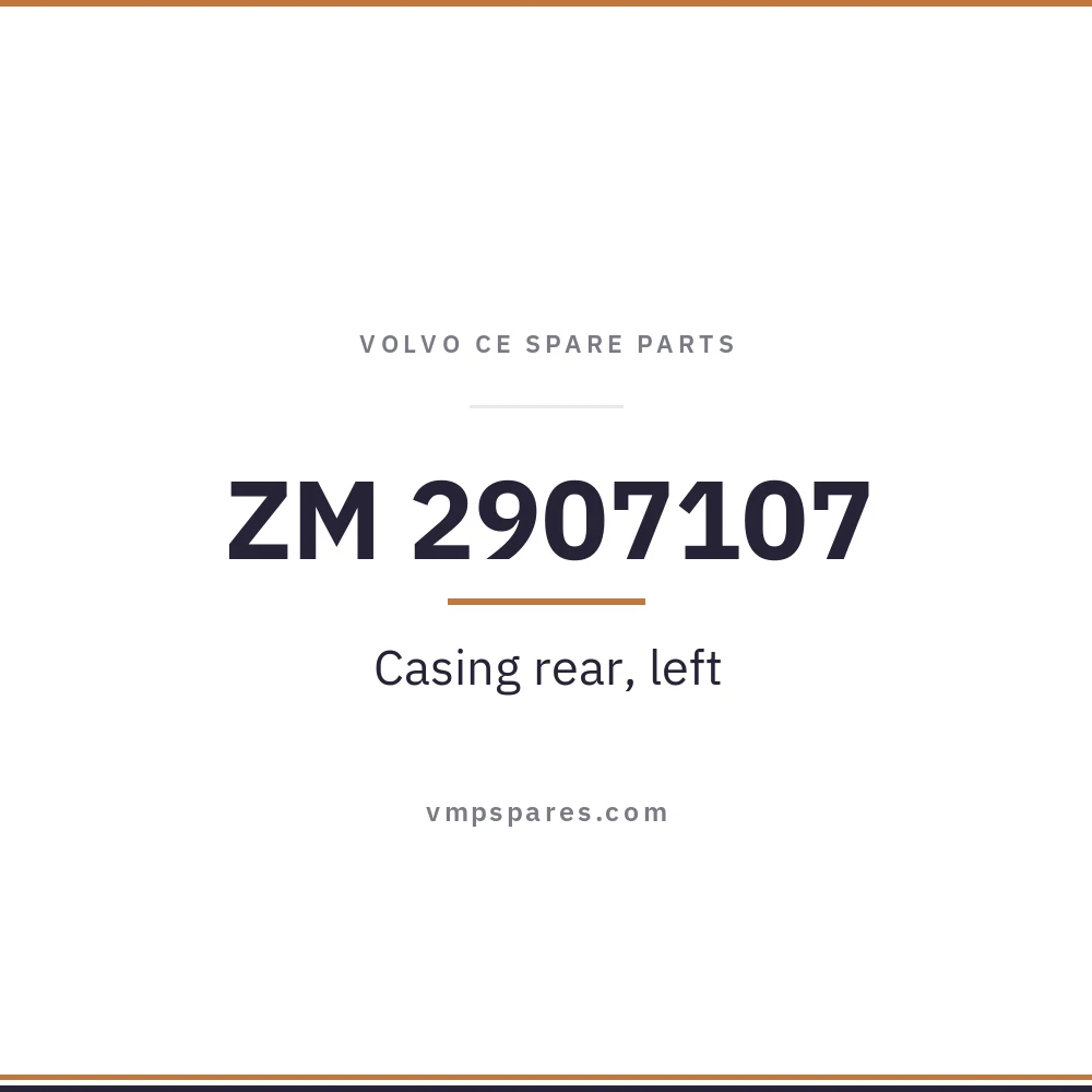 ZM 2907107 – Casing rear, left