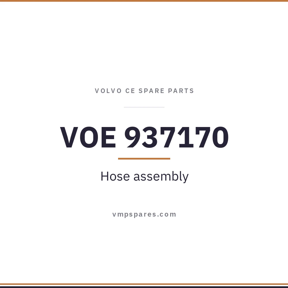 VOE 937170 – Hose assembly