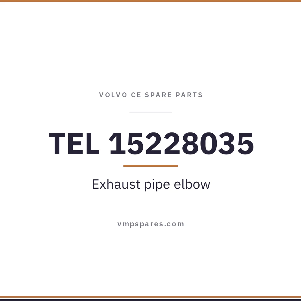 TEL 15228035 – Exhaust pipe elbow