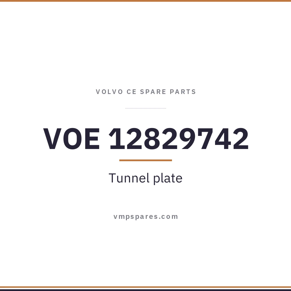 VOE 12829742 – Tunnel plate