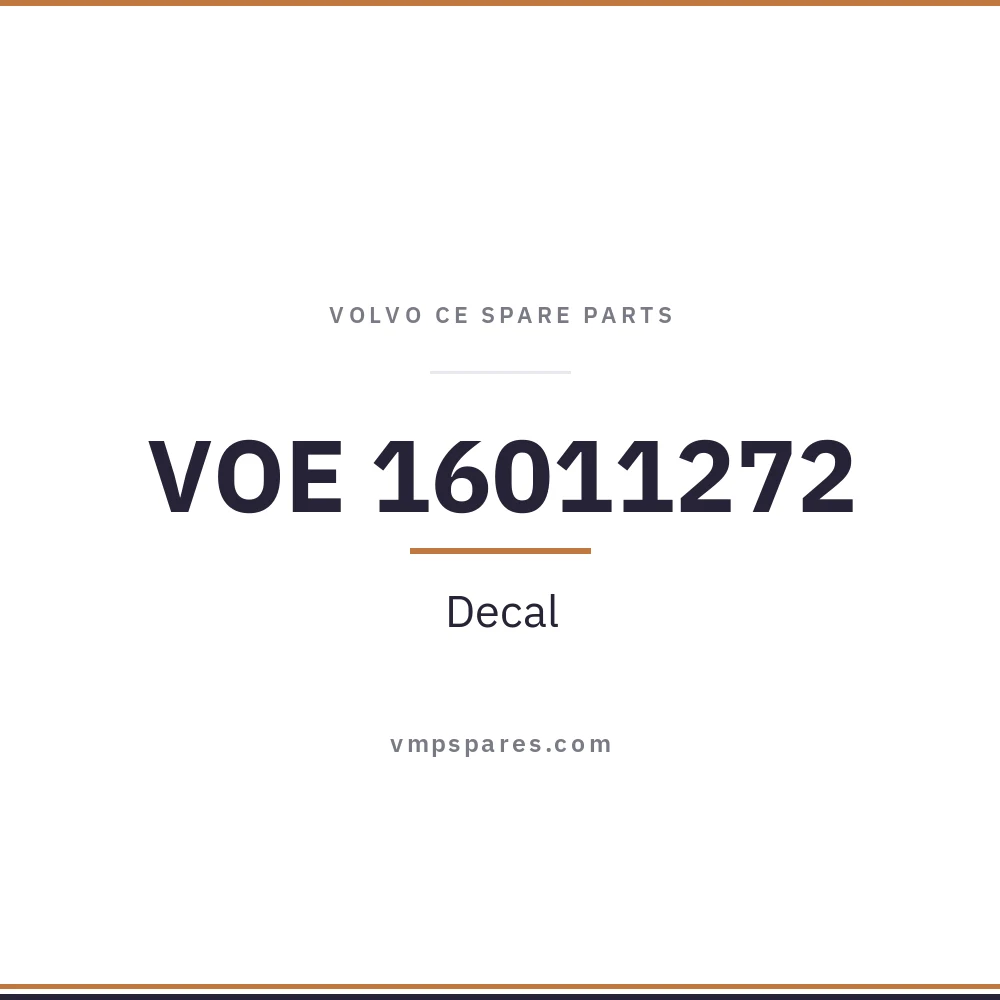 VOE 16011272 – Decal