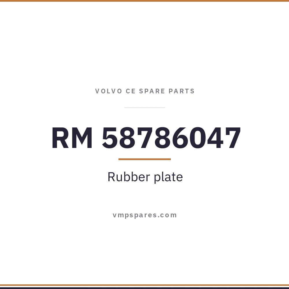 RM 58786047 – Rubber plate