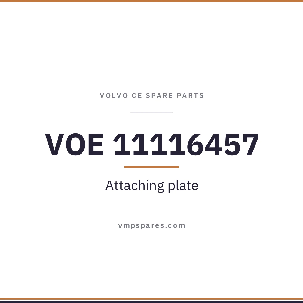VOE 11116457 – Attaching plate