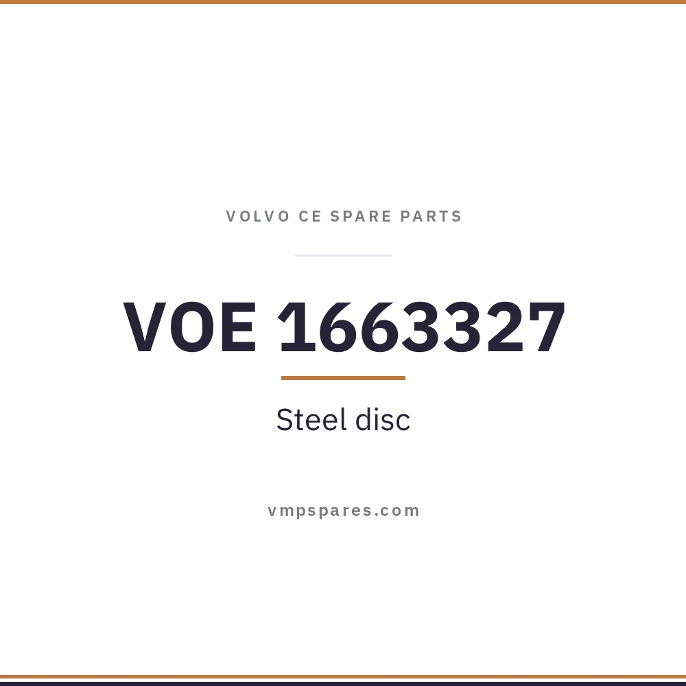 VOE 1663327 – Steel disc