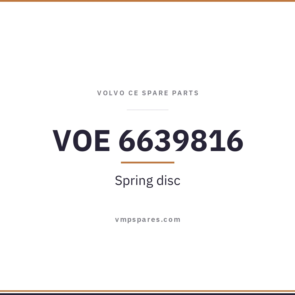 VOE 6639816 – Spring disc