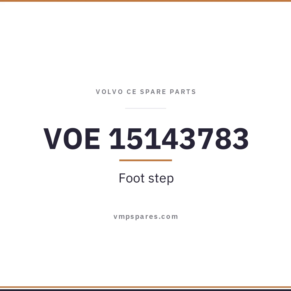 VOE 15143783 – Foot step
