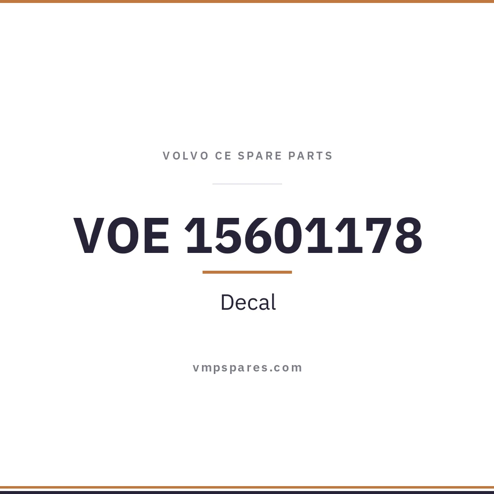 VOE 15601178 – Decal