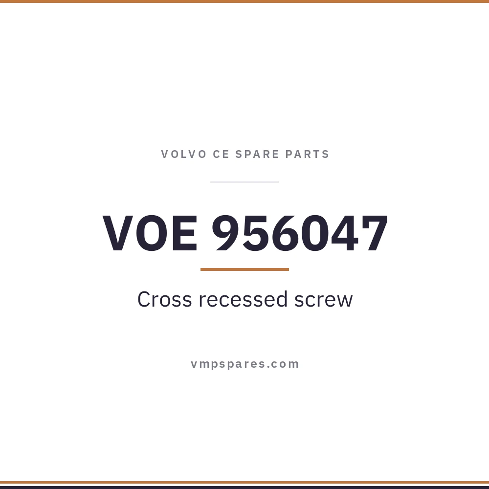 VOE 956047 – Cross recessed screw