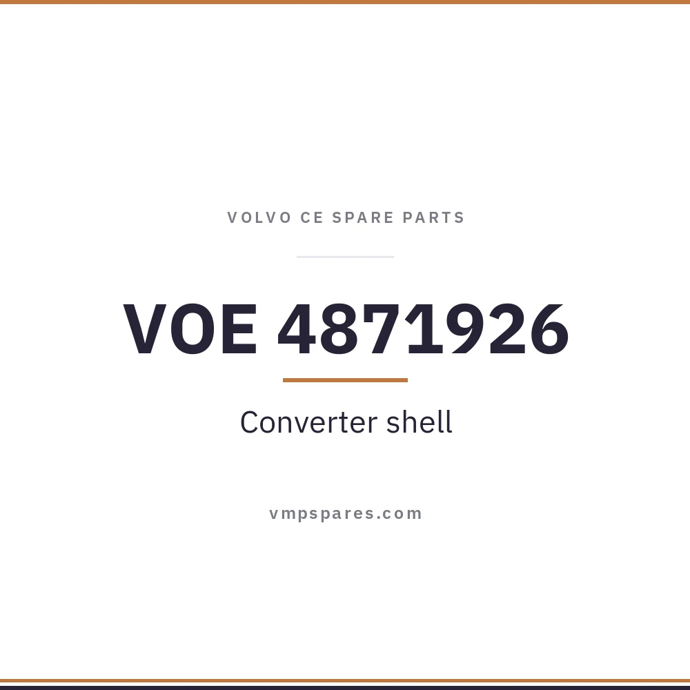 VOE 4871926 – Converter shell