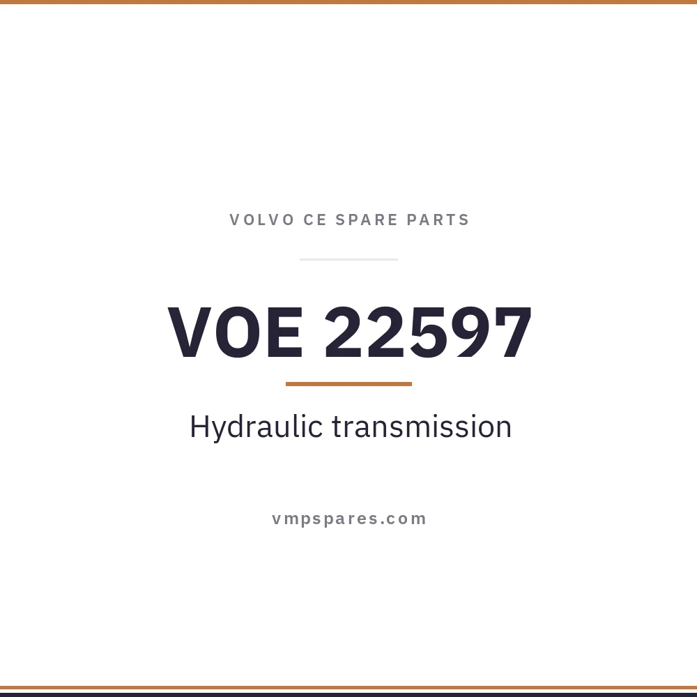 VOE 22597 – Hydraulic transmission