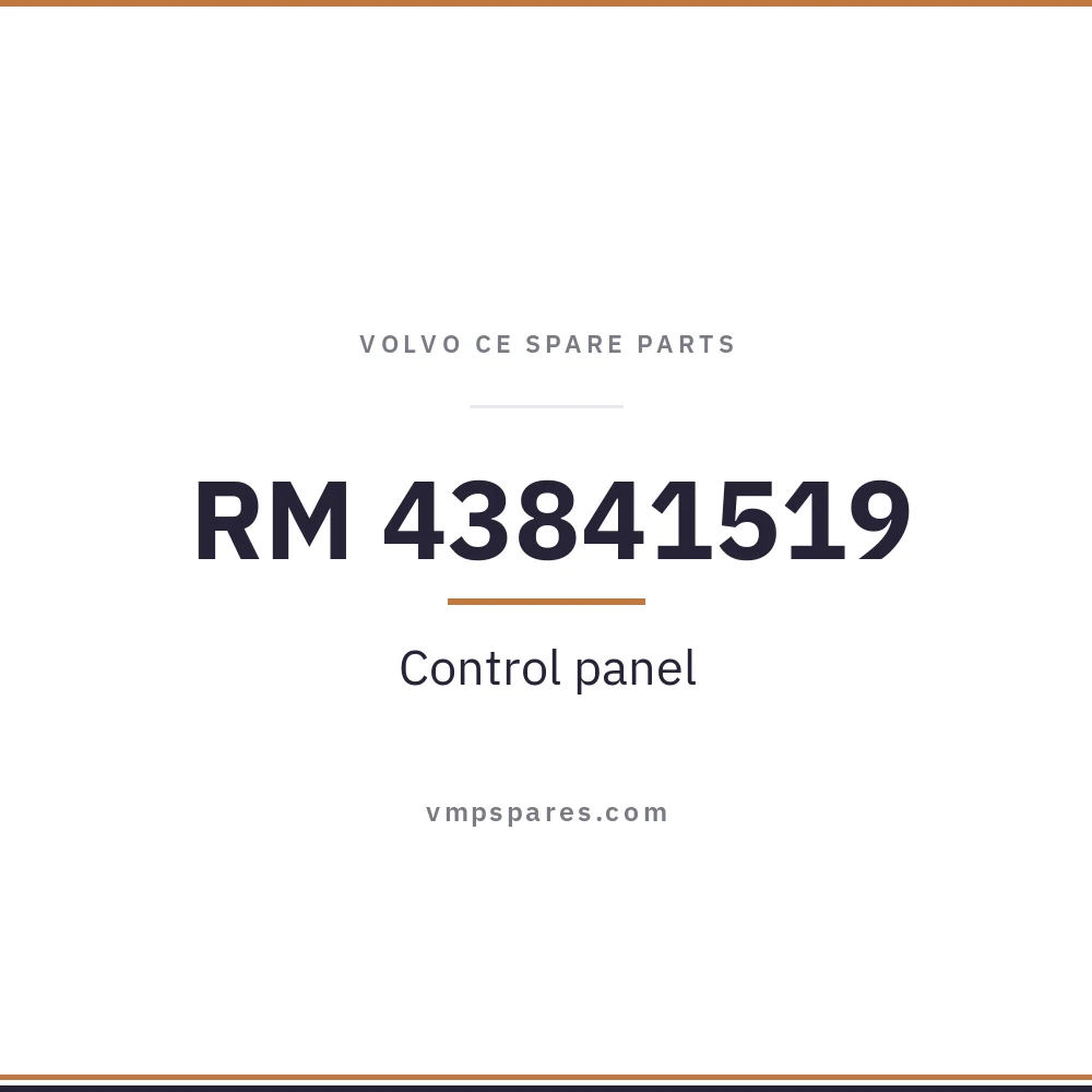 RM 43841519 – Control panel