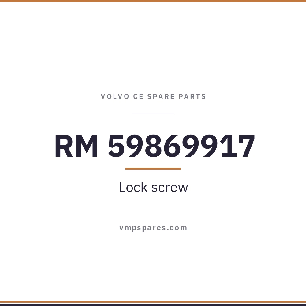 RM 59869917 – Lock screw