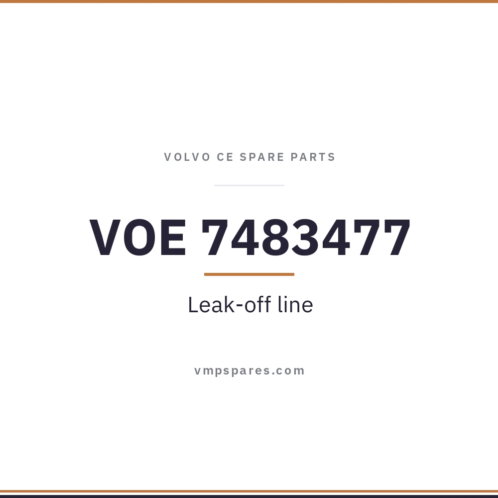 VOE 7483477 – Leak-off line