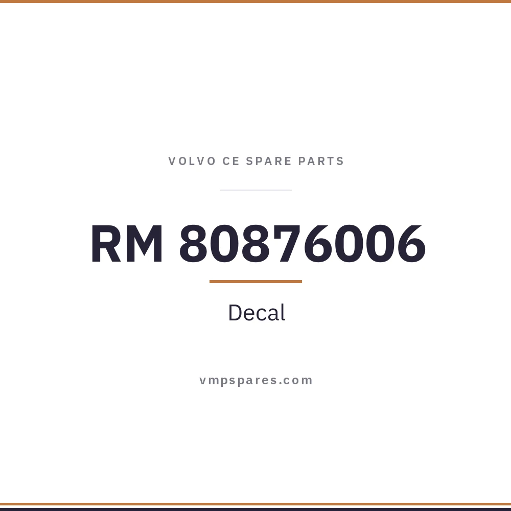 RM 80876006 – Decal