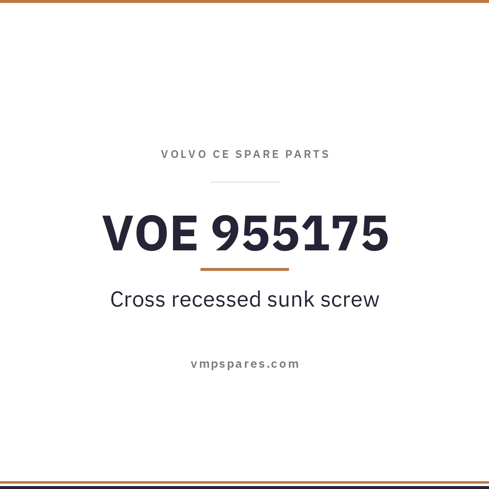 VOE 955175 – Cross recessed sunk screw