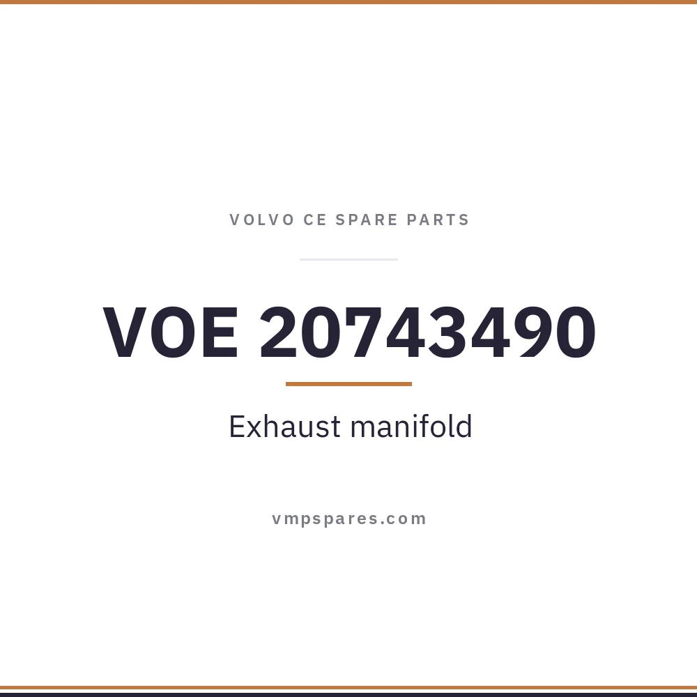 VOE 20743490 – Exhaust manifold