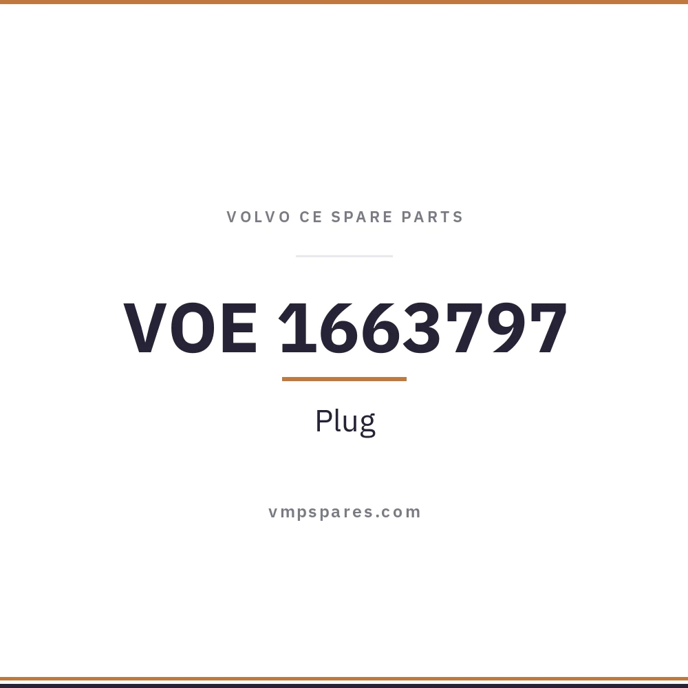 VOE 1663797 – Plug