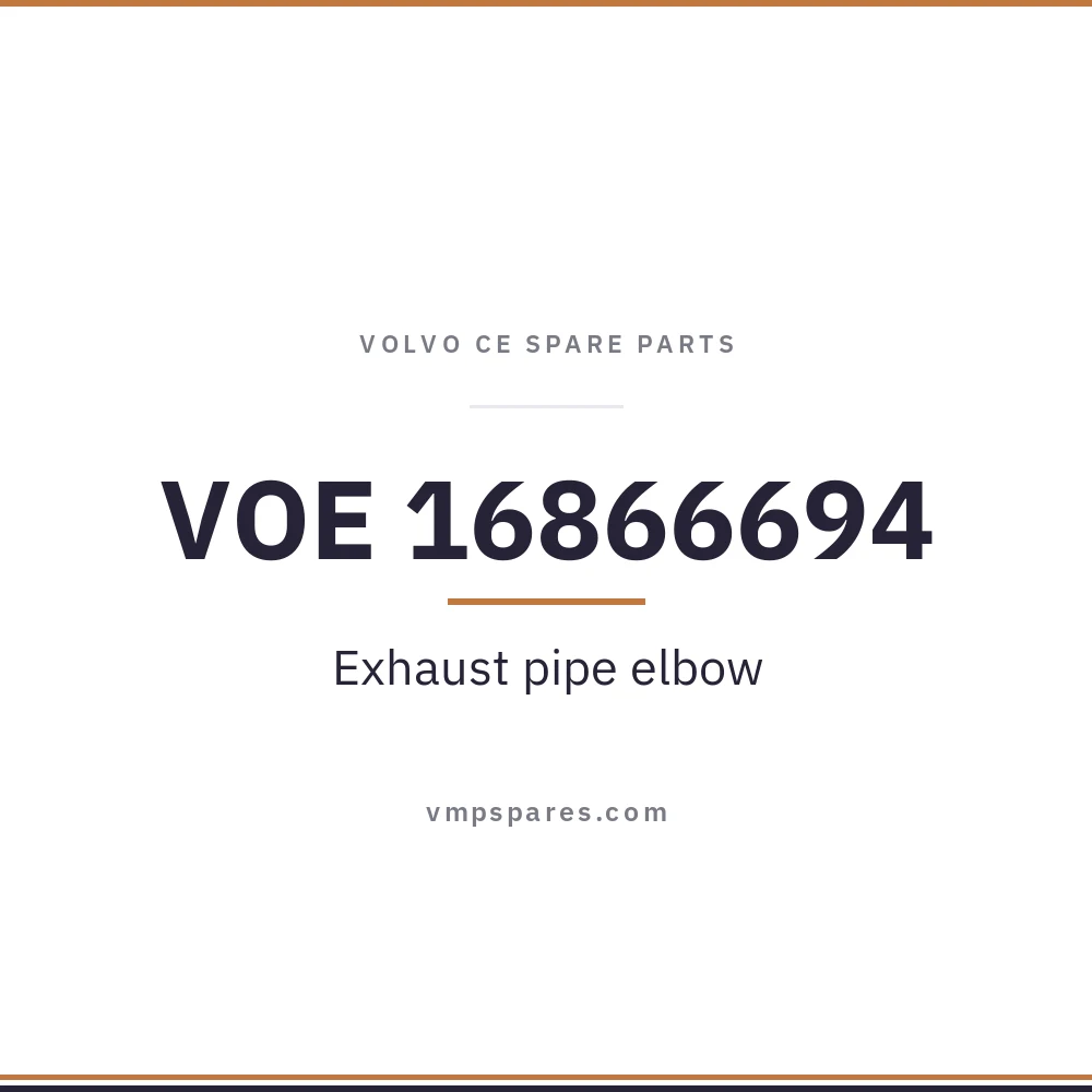 VOE 16866694 – Exhaust pipe elbow