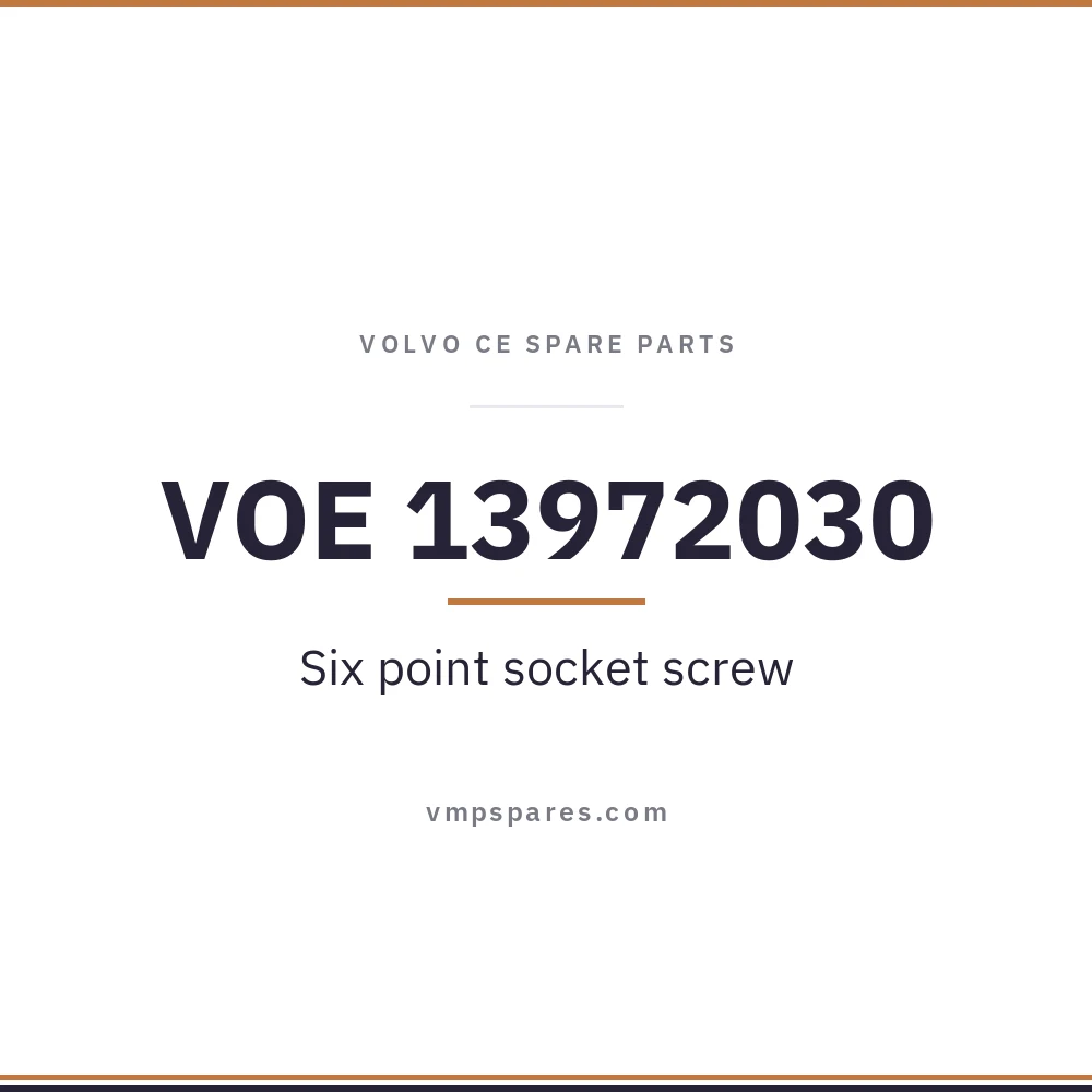 VOE 13972030 – Six point socket screw