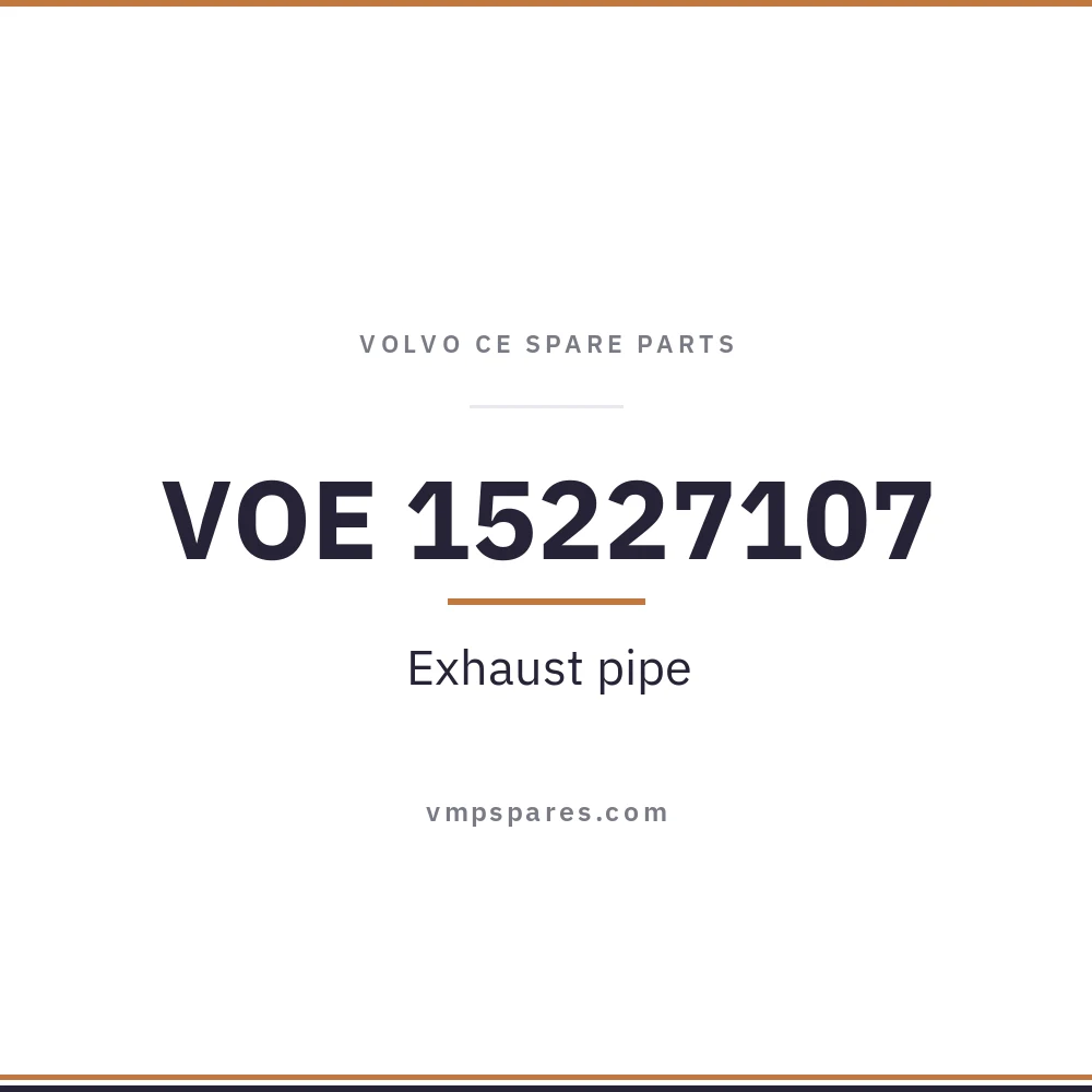 VOE 15227107 – Exhaust pipe