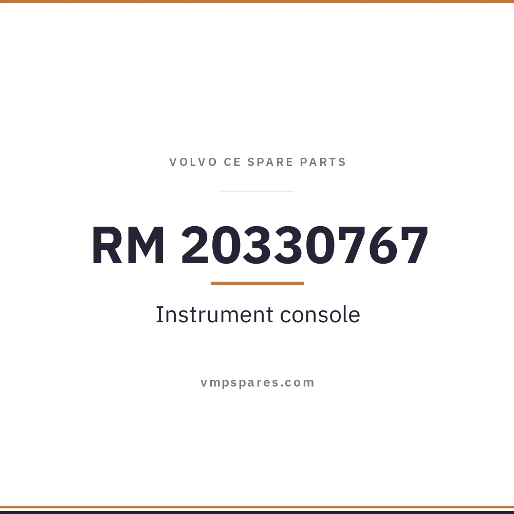RM 20330767 – Instrument console