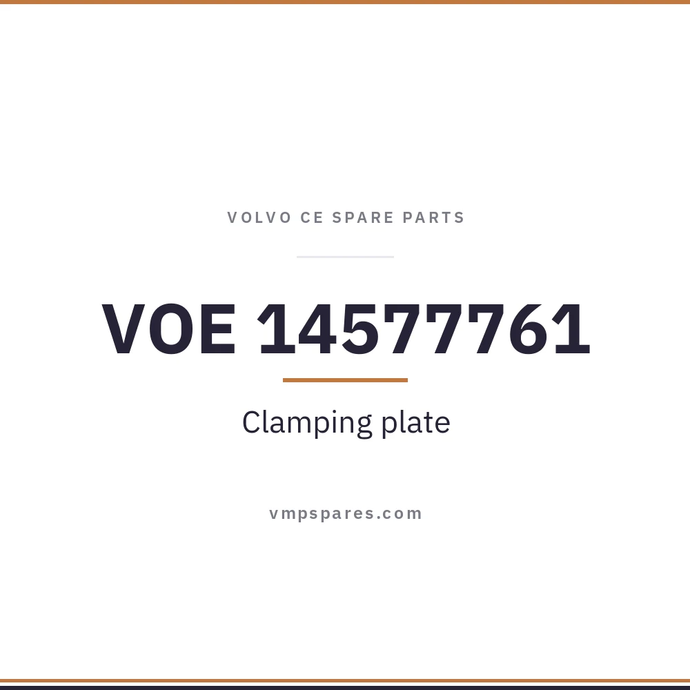 VOE 14577761 – Clamping plate