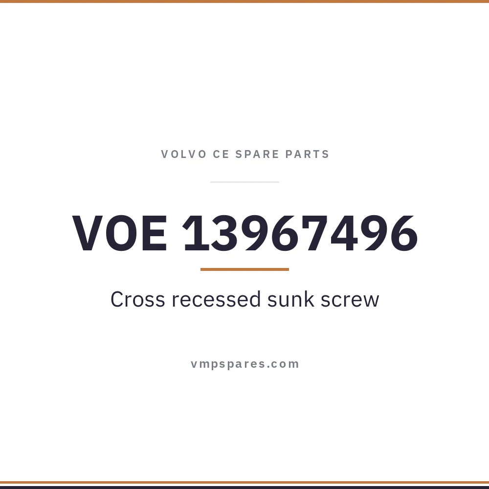 VOE 13967496 – Cross recessed sunk screw