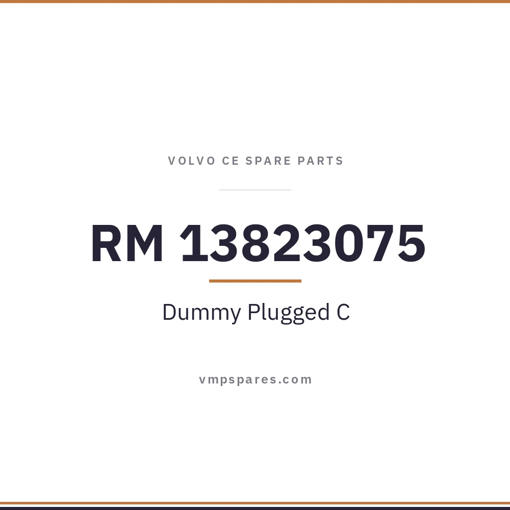 RM 13823075 – Dummy Plugged C