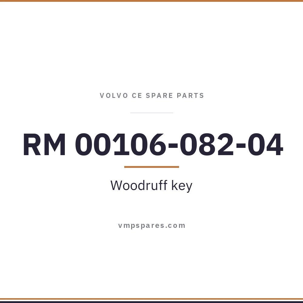 RM 00106-082-04 – Woodruff key