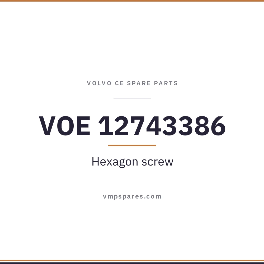 VOE 12743386 – Hexagon screw