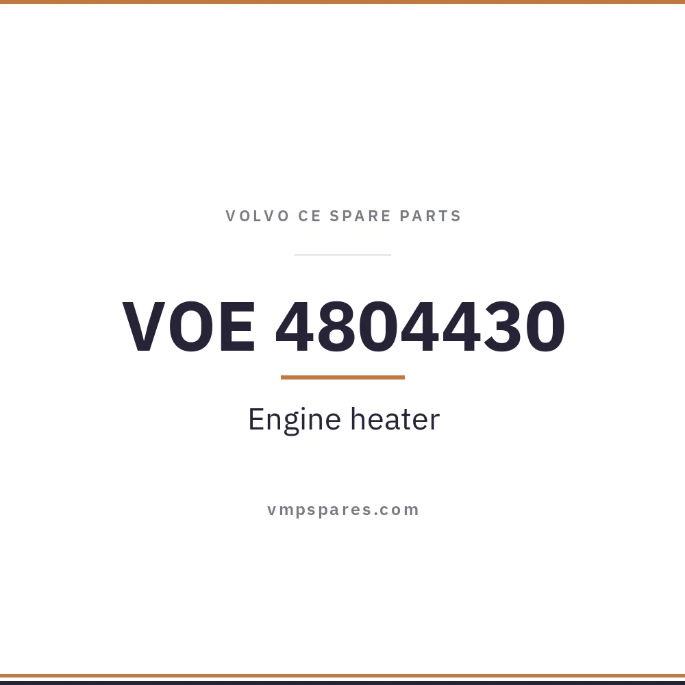 VOE 4804430 – Engine heater