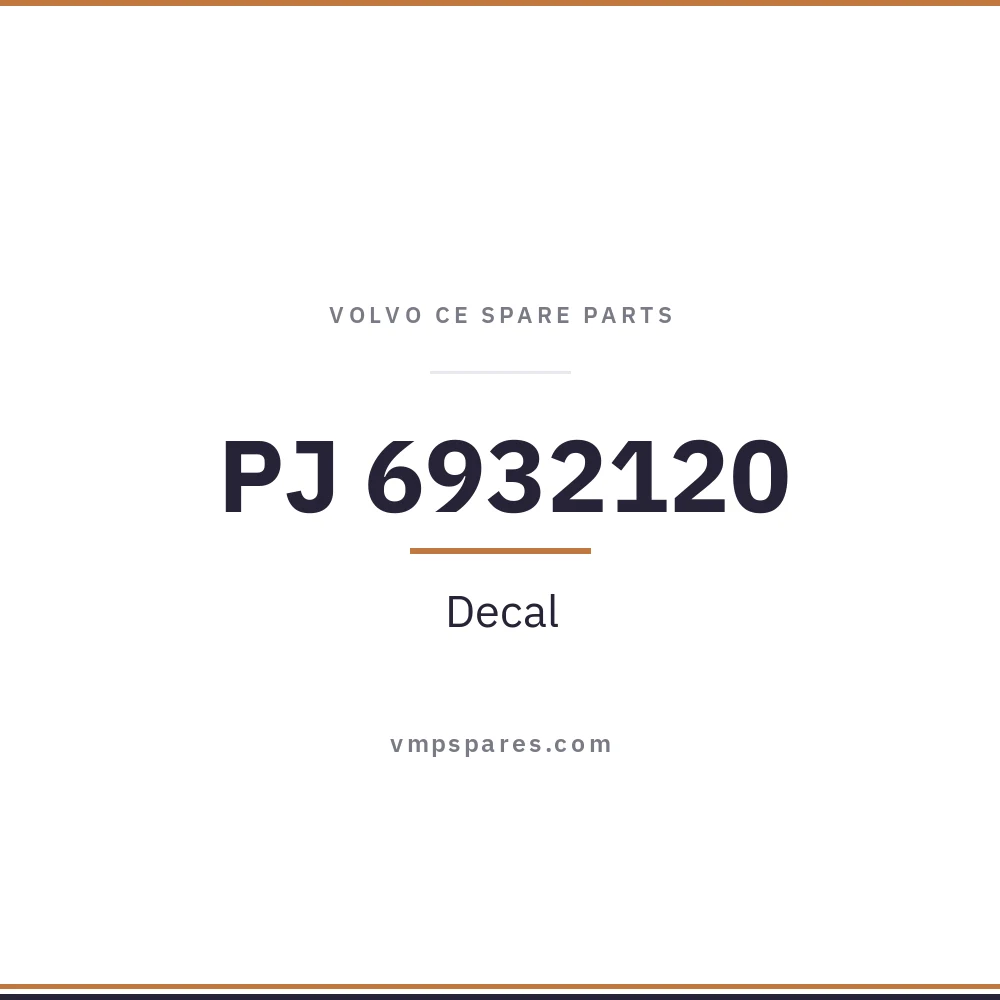 PJ 6932120 – Decal