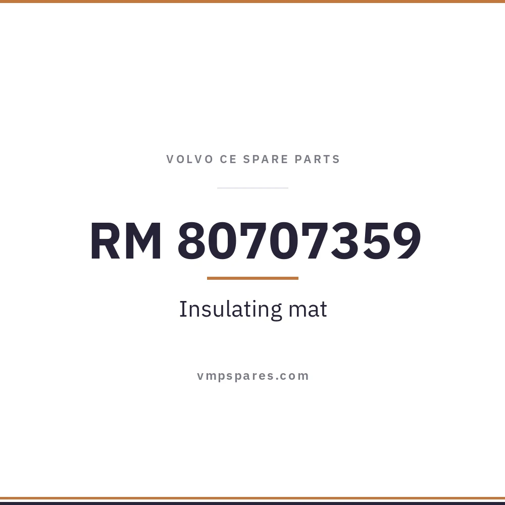 RM 80707359 – Insulating mat