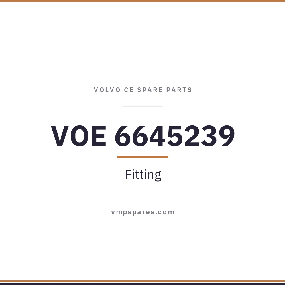 VOE 6645239 – Fitting