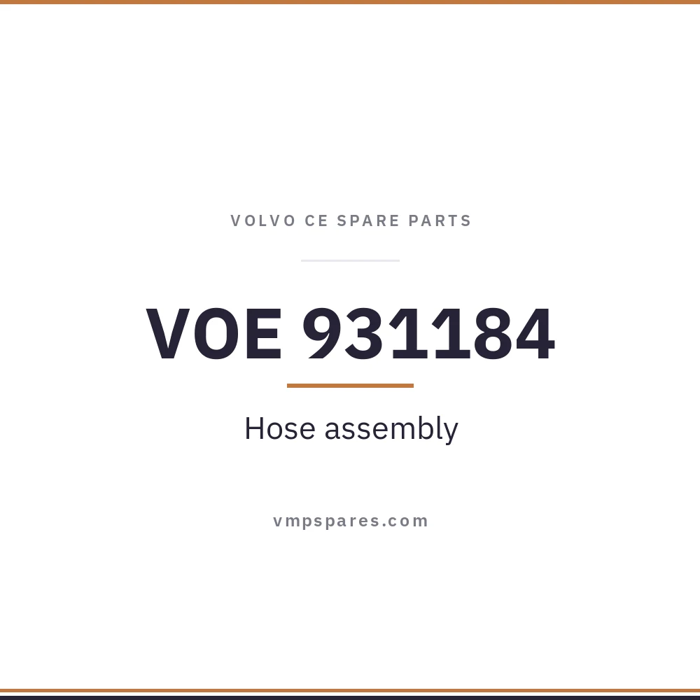 VOE 931184 – Hose assembly