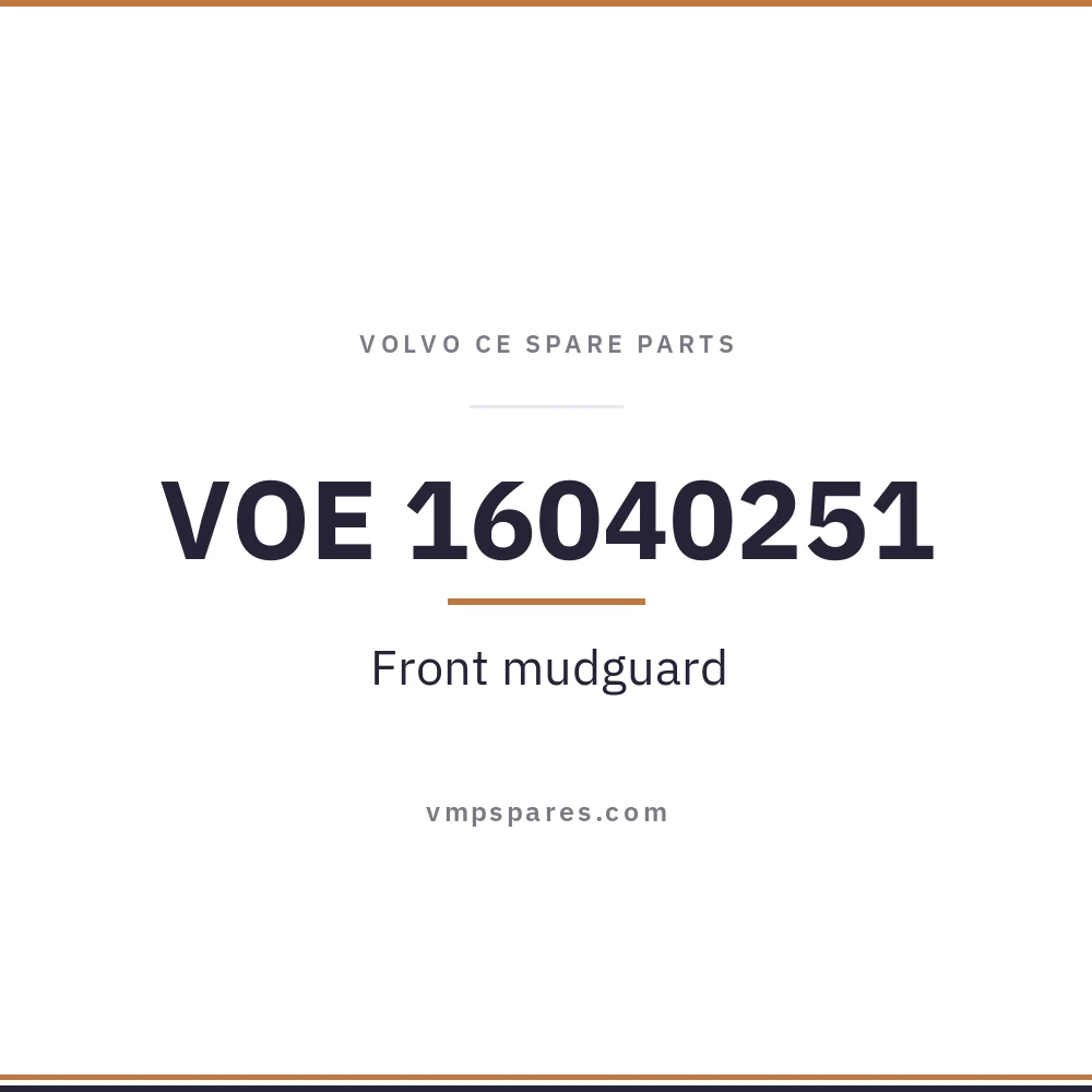 VOE 16040251 – Front mudguard