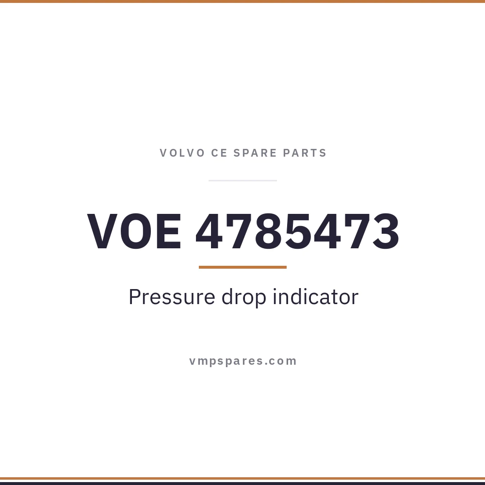 VOE 4785473 – Pressure drop indicator